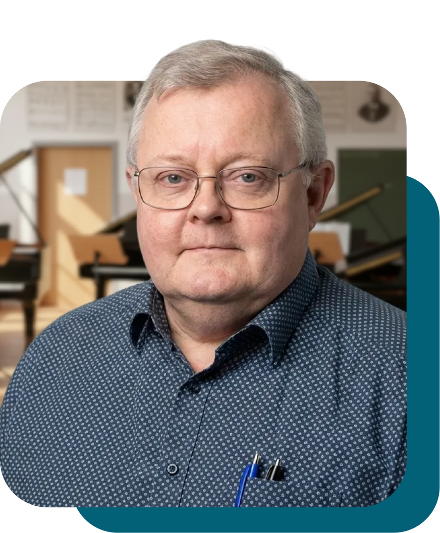 IMG Det-3 Homme d'âge mûr avec lunettes, dans un studio.