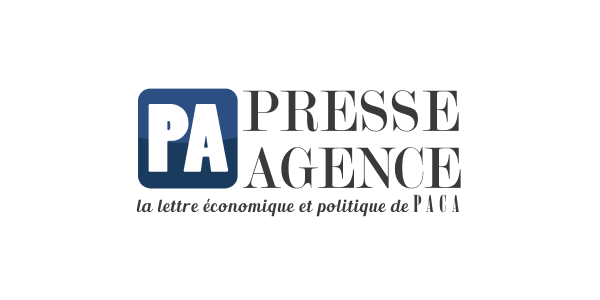 Logo de Presse Agence, lettres économiques PACA