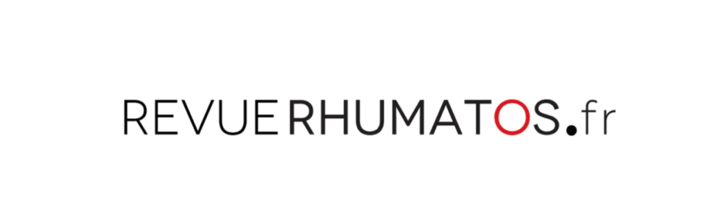 Logo noir et rouge de RevueRhumatos.fr